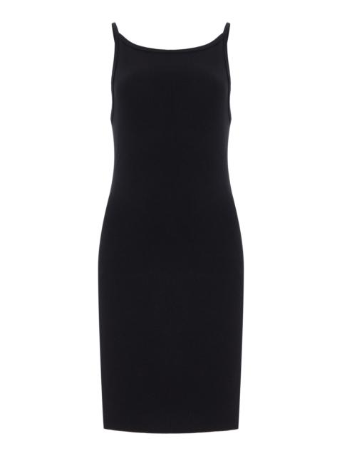 Iris Ribbed Jersey Mini Dress black