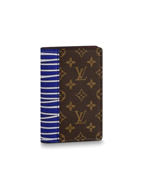 Louis Vuitton Pocket Organizer Monogram (3 Card Slot) Patchwork Brown/Blue