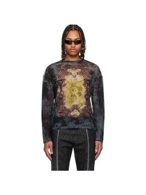 Navy 'The Oversized Médaillon' Top