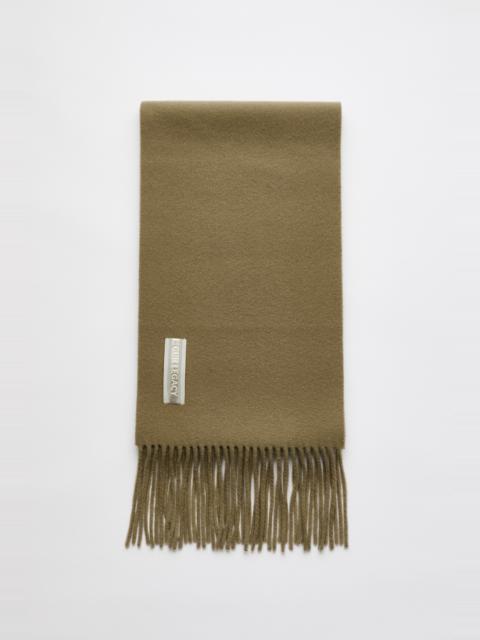 Estate Scarf Olive Double Wool