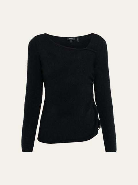Cashmere-Blend Asymmetric Sweater