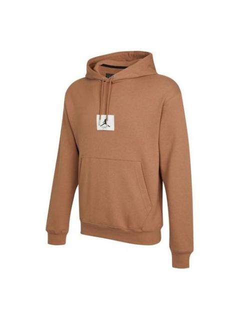 Air Jordan Statement Logo Printing Casual Sports Autumn Hoodie 'Brown' DA9817-256