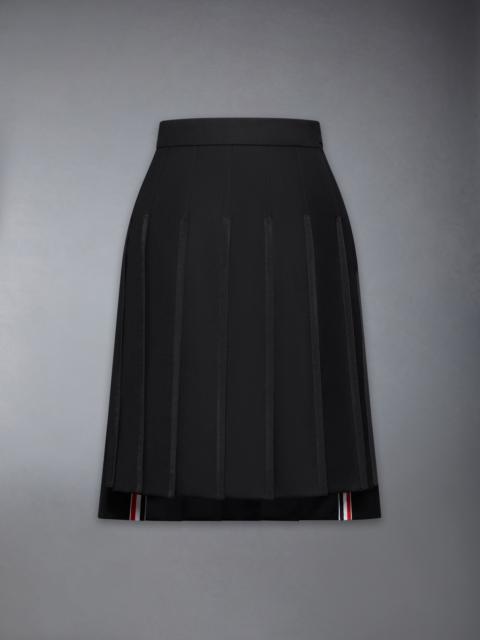 SUPER 120'S TWILL PLEATED SKIRT