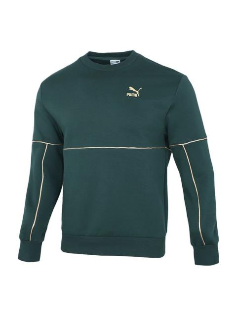 Puma LUXE Crew Sweatshirt 'Green' 534410-80