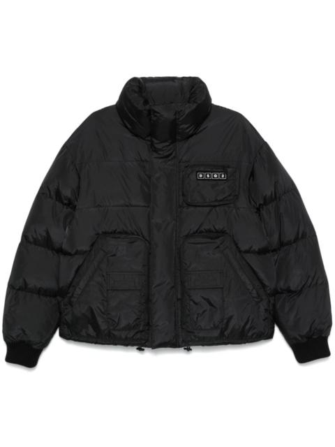 logo-appliquéd puffer jacket