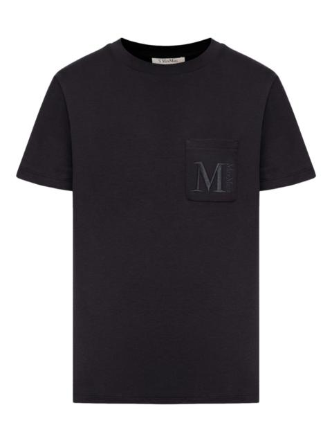 logo-embroidered T-shirt