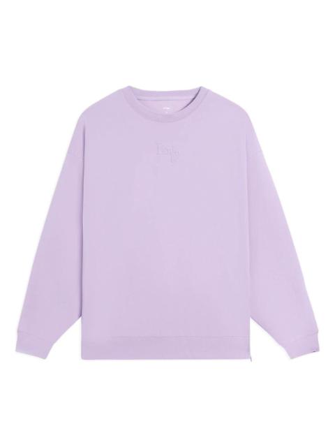 (WMNS) Li-Ning Lifestyle Classic Plain Sweatshirt 'Purple' AWDS778-3