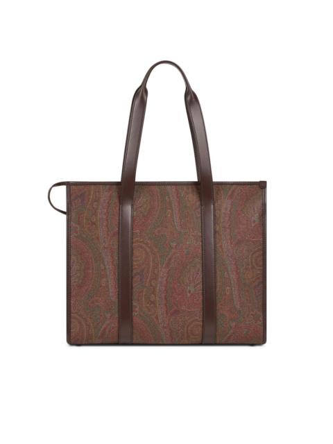 paisley-motif tote bag