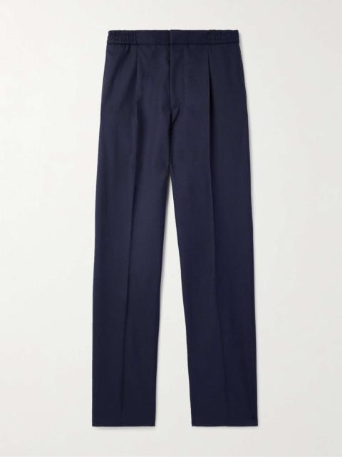 Drew Tapered Pleated Wool Trousers