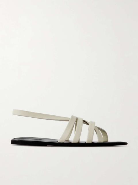 Leather slingback sandals