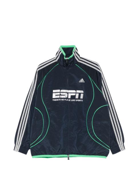 three stripes graphic jacket