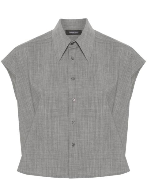 mÃ©lange cropped shirt