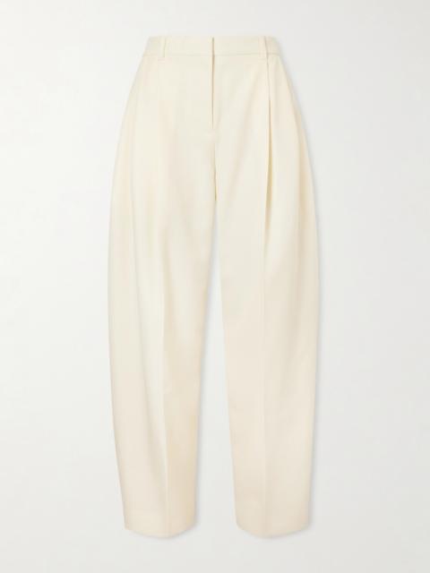 D'homme Pleated Wool Tapered Pants
