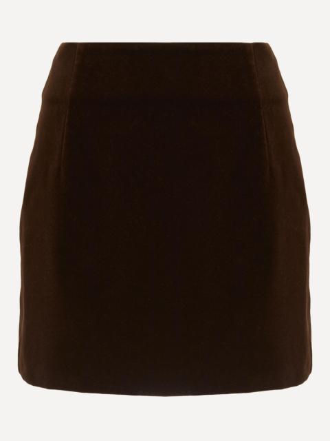 Chocolate Velvet Vera Mini Skirt