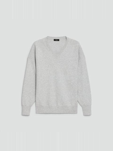 V-Neck Sweatshirt in Light Bilen