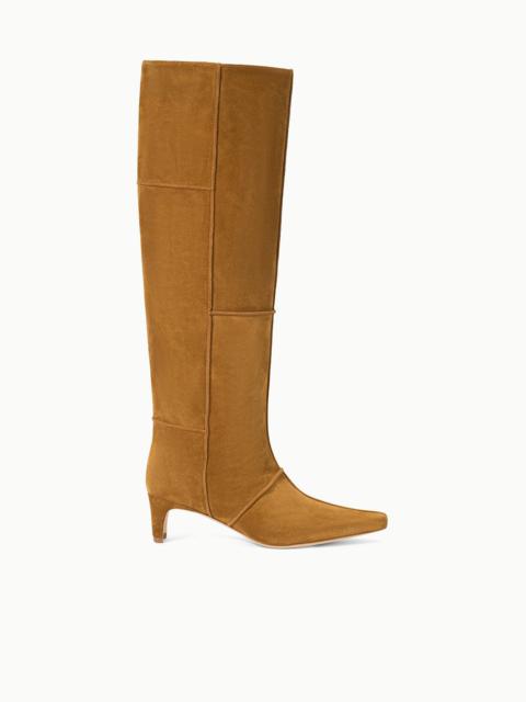 STAUD WALLY BOOT TAN SUEDE