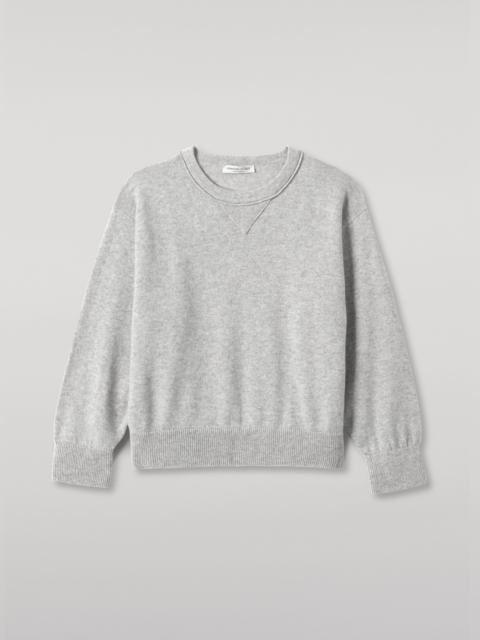 Stella Pale Grey Cashmere Sweatshirt