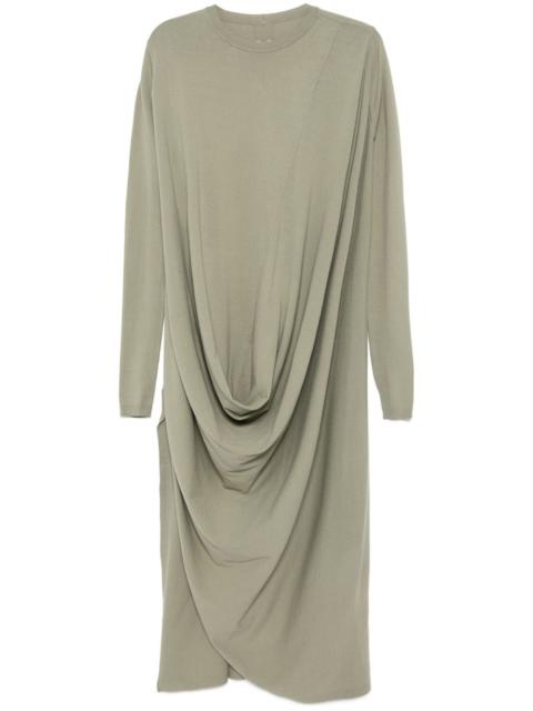 draped knitted dress