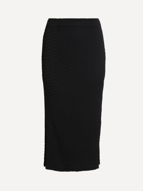 Sleek Pleats Midi Skirt