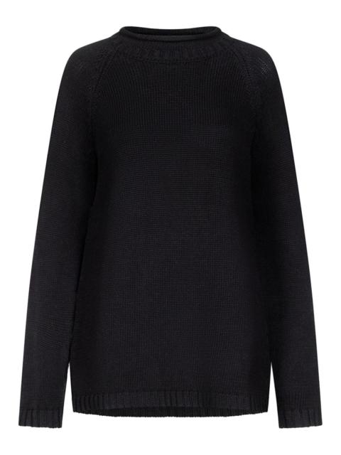 raglan-sleeve ribbed sweater