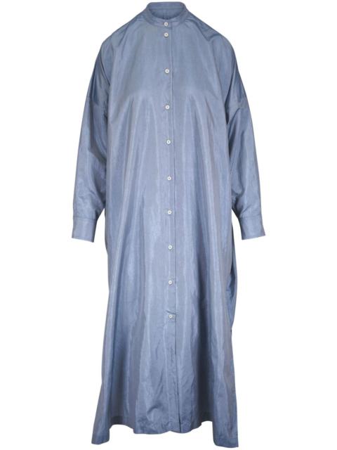 satin shirt dress