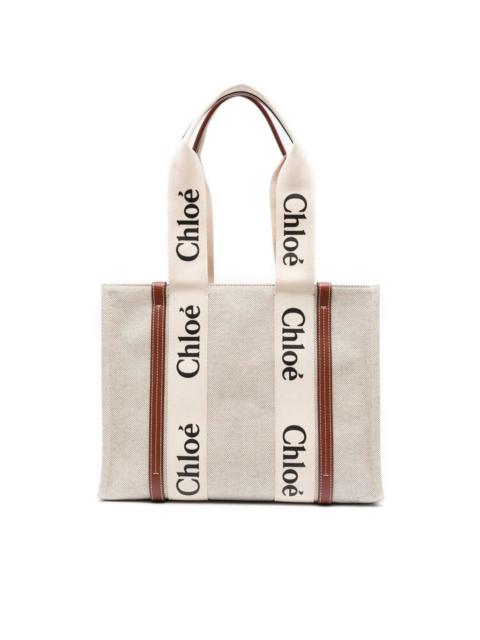 Woody logo-print tote bag