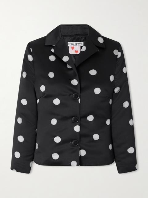 Elle Polka Dot Duchesse-satin Jacket
