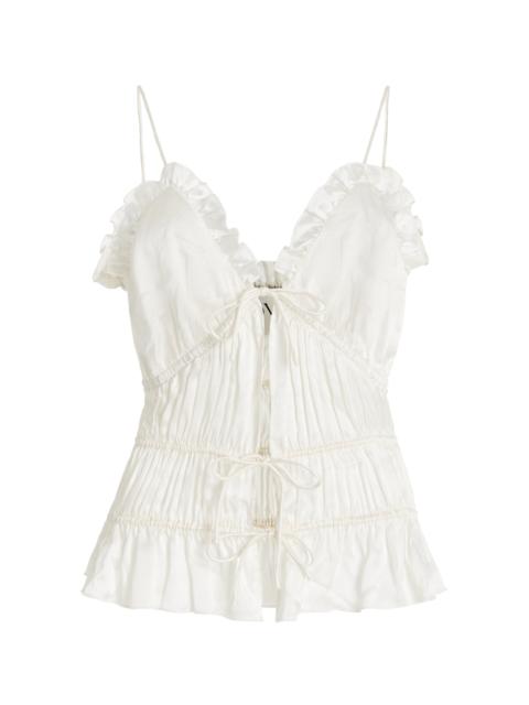 Keonie Silk Top white