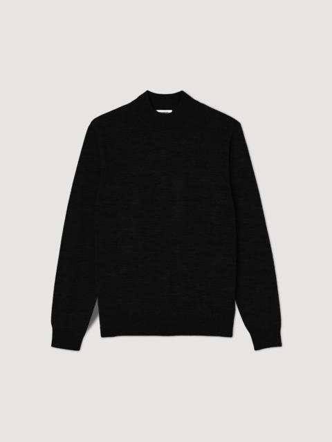 WOOL SWEATER WITH HIGH NECK