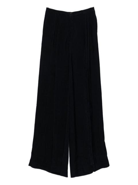 pleated wide-leg trousers