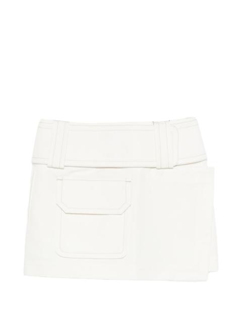 pocket mini straight skirt
