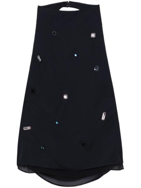 crystal-embellished halterneck top