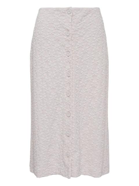 3D-flower button skirt