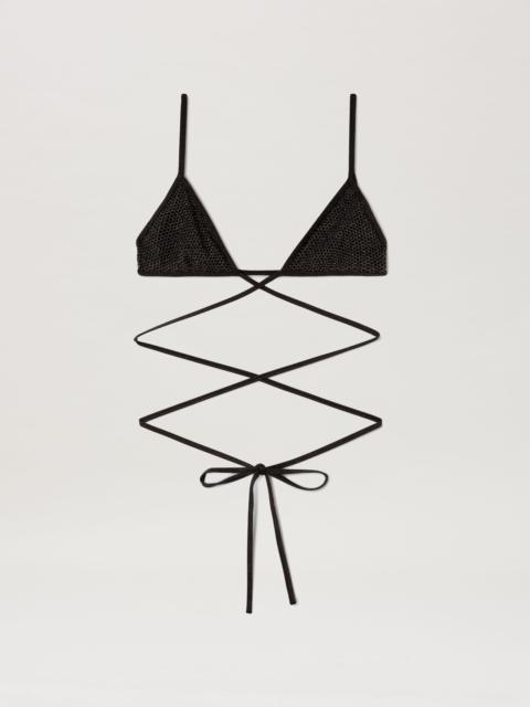 Lurex Triangle Bikini Top