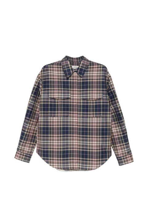 System Pocket Checked Shirt