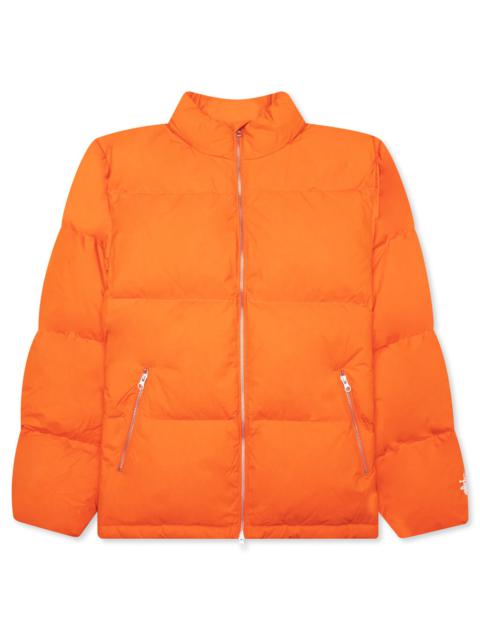 STUSSY NYLON DOWN PUFFER - ORANGE