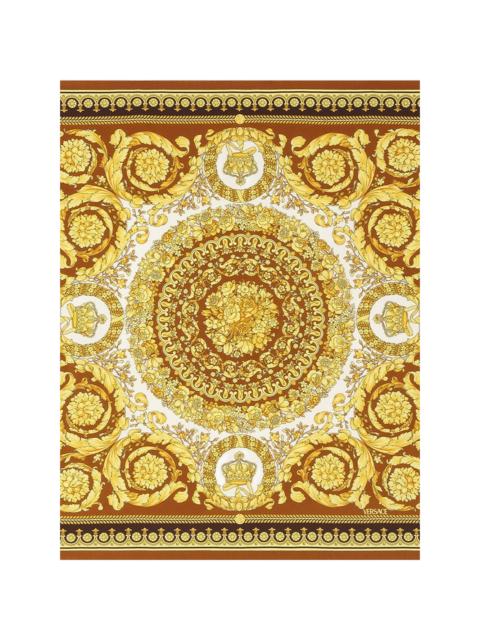 Barocco-print silk scarf