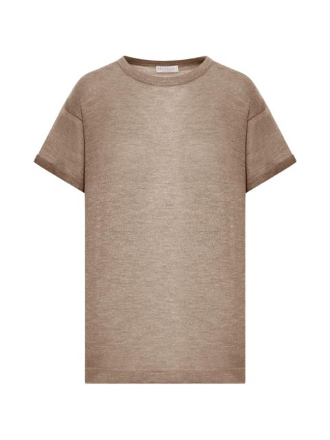 crewneck cashmere T-shirt