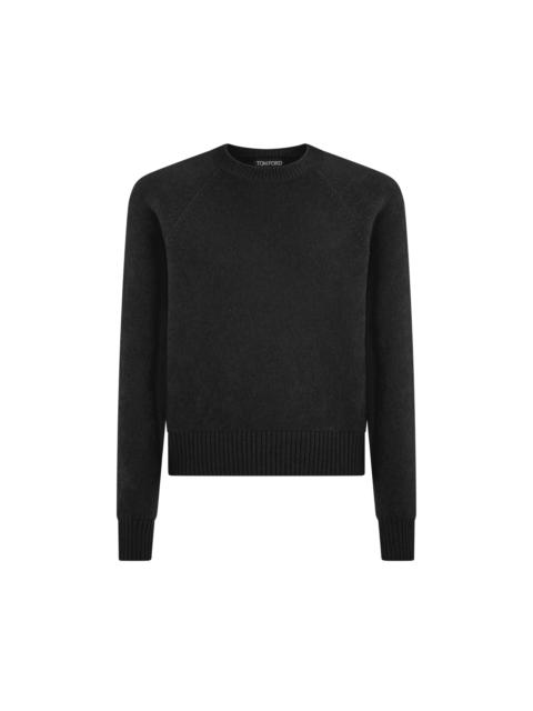 FELTED CASHMERE CREW NECK
