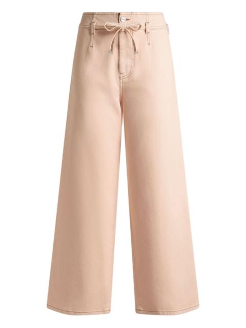 belted cropped trousers