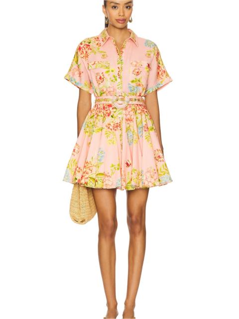 Short Dress With Buckle Belt