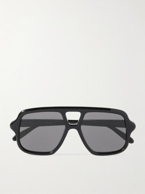 Aviator-style Acetate Sunglasses