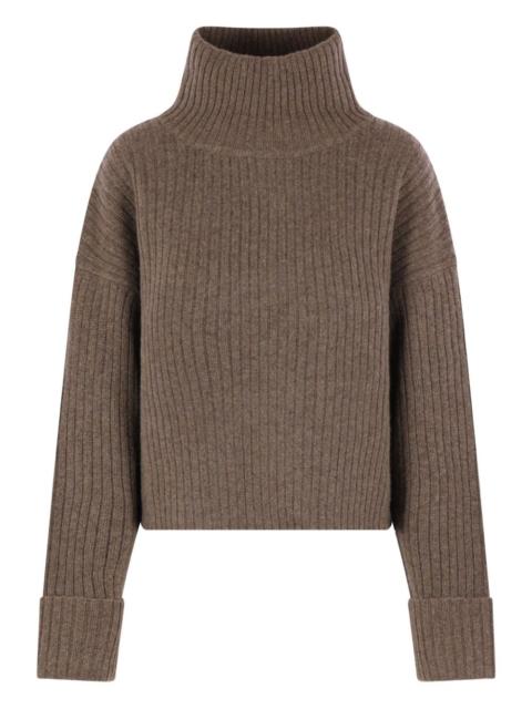 ribbed roll-neck sweater