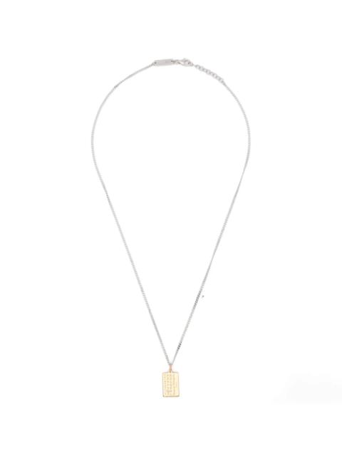 Maison Margiela Numeric-logo-pendant Necklace
