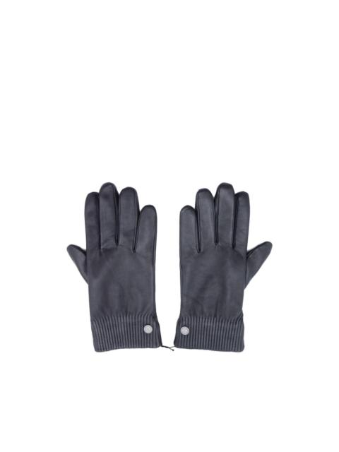 ribbed-trim gloves