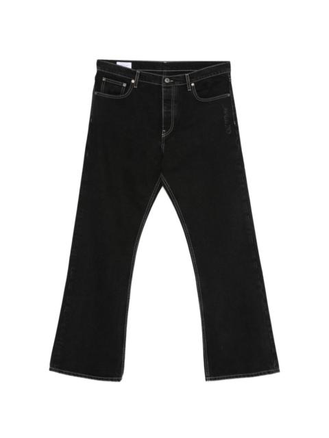contrast-stitch jeans