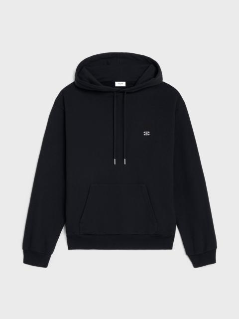 triomphe loose hoodie in cotton and cashmere