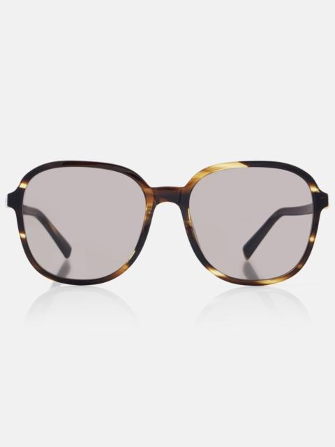 Logo oversized sunglasses