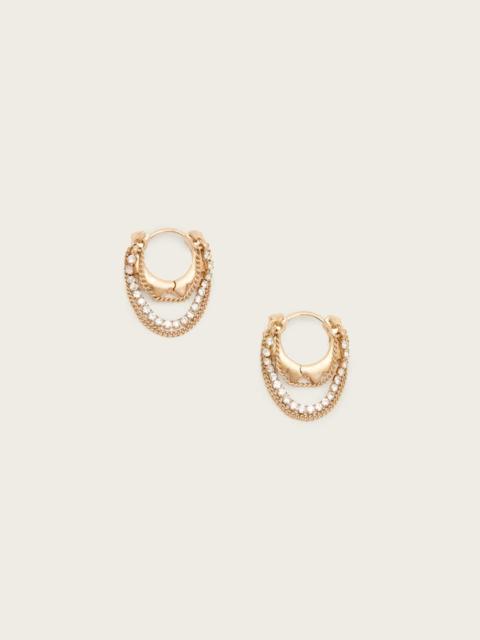 TRUDY SMALL CHAIN HOOP EARRINGS