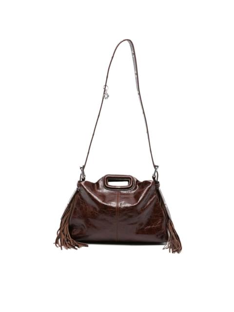 leather fringe tote bag